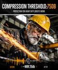 Electronic Shooting Ear Protection With Noise Canceling Muffs, 26 Decibel Noise Reduction used in heavy-duty jobsite work