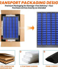 Beefy 75 Drawer Bolt And Nut Organizer With ABS Drawers And Alloy Steel Frame, Laser Welded Heavy Duty Cabinet For Tools And Fasteners, Durable Small Hardware Storage Case, 3.9 Inch Depth, 7.8 Inch Width. packaged in foam and corrugated box