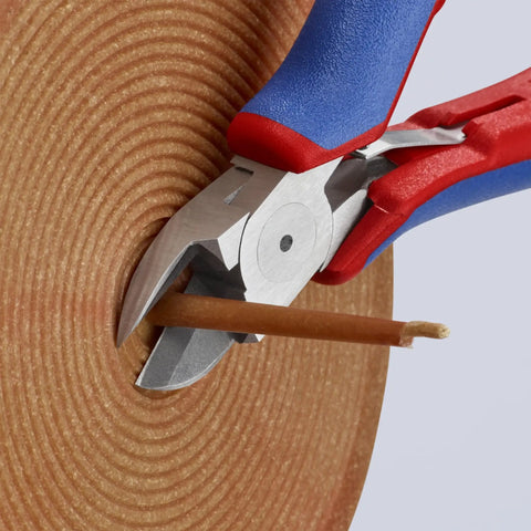 Pro Grade Comfort Grip Diagonal Flush Cutters 125mm With Flush Ground Cutting Face Non Beveled cutting thin wooden sprue