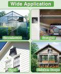 High Speed Solar Powered Exhaust Fan With 8-Inch Vent For Sheds, Chicken Coops, Greenhouses And Dog Houses in various applications