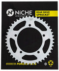520 Pitch Front 16T Rear 45T Drive Sprocket Kit For 2001 To 2005 Suzuki GSXR600 Carbon Steel Rear Sprocket Display