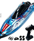 Fast Remote Control Boat for Kids and Adults, 25 MPH Brushless Dual Motor RC Speed Boat with accessories and remote control