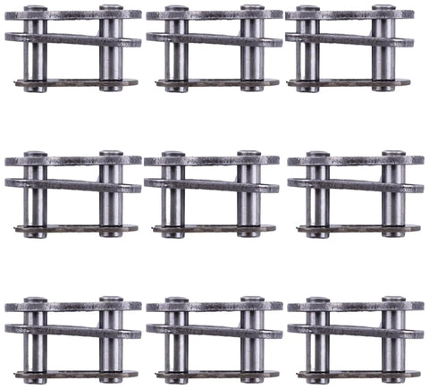 9 Sets 415 Motorcycle Chain Master Link Kit for 80cc 2 Stroke Motorized Bicycles - Durable Zinc Plated, Easy Install, 9 pieces shown