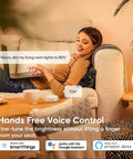 Person using Single Pole Smart Dimmer Switch For Dimmable Bulbs With 2.4GHz WiFi Works With Alexa And Google Home App Remote Control