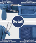Blue Protective Case For Crucial X10 X9 X9 Pro X10 Pro Portable SSD 1TB 2TB 4TB 8TB With Inner Tray And Mesh Cable Organizer
