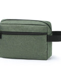 Mens Toiletry Bag For Travel And Grooming, Compact Portable Organizer Kit For Shaving And Skincare Essentials, Army Green Pouch
