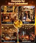 100 LED Star String Lights 33Ft Waterproof Fairy Lights for Indoor and Outdoor Decor at events like Christmas, Weddings, Ramadan