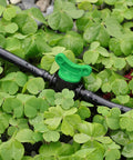 Quarter Inch Drip Irrigation Valves Set Of 30 Barbed Shut Off Switches for Four To Seven Millimeter Tubing, in garden setting