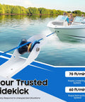 Get Your 25 LBS Electric Anchor Winch With Wireless Remote For Boats In Saltwater! Durable Iron And Plastic Marine Windlass Kit with 70 ft/min rope speed.