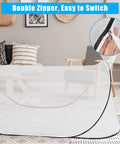 Large Pop Up Mosquito Net Tent Portable Foldable Mesh Shelter for bed camping travel and patio breathable lightweight design