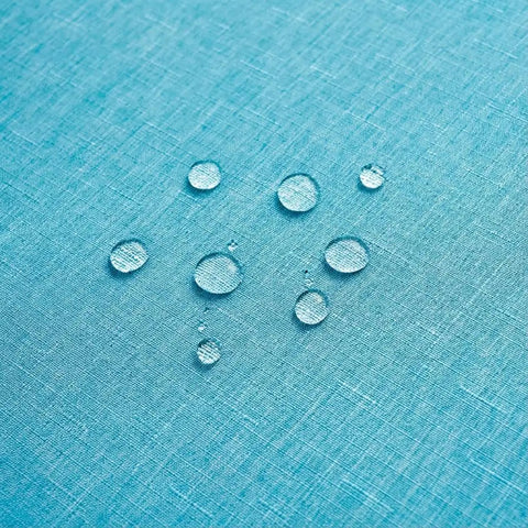 Outdoor Tablecloth With Zipper Umbrella Hole For 60 By 84 Inch Tables Waterproof And Wrinkle Free Stain Resistant Polyester Aqua Blue