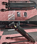 Retractable Aluminum Bike Rear Rack Cargo Carrier for Bicycle Luggage with stainless screws and mounting hardware