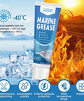 Waterproof High Temp Marine Grease With Extreme Pressure Protection For Boat Wheel Bearings And Steering Cables 50g Tube