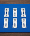 Heavy Duty 6 Pack Sectional Couch Connectors Anti Slip Furniture Brackets Cold Rolled Steel Clips for Modular Sofas, set of six.