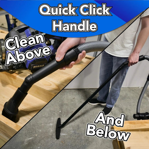 Pro Grade 20 Foot Vacuum Hose Kit With Dust Collection Adapters And Full Attachment Set For Home And Shop Vacuums in use