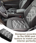 Center Console Armrest Cover For Volkswagen Atlas And Cross Sport 2024 To 2026 Premium Vegan Leather in car interior.