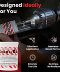 Lubri-Cut cutting paste 2.5 oz tub; beeswax drilling lubricant for metal, shown being applied to a drill bit.