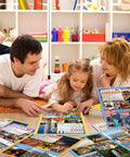 Family exploring World Cultures Poster Set 12 Pack For Classrooms Multicultural Social Studies Decor That Boosts Middle And High School Vibe Flags National Animals Foods Landscapes And Diverse Cultural Learning Materials.