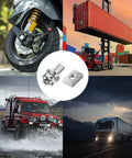 12 Pack M6x16 Battery Terminal Bolts And Nuts Set 304 Stainless Steel With Square Nuts for ATV, Bike, Scooter, Motorcycle