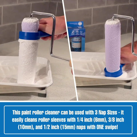Roller Saver Paint Cleaner Tool For Home Projects Quick Clean Of Roller Sleeves No Mess Cleanup Painters Scraper As Seen On Shark Tank 1 Pack Durable Grip Designed To Cut Paint Waste And Speed Up Cleanup After Every Coat