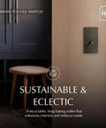 Superb Quality Solid Brass Antique Toggle Dimmer Switch With Top Shelf Wall Plate Vintage Light Cover For House Reno Projects mounted near stylish wooden stool.