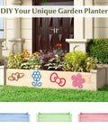 Wooden Raised Garden Bed 48 Inch Long By 24 Inch Wide By 10 Inch High Planter Box No Fuss Assembly for vegetables, fruits, flowers