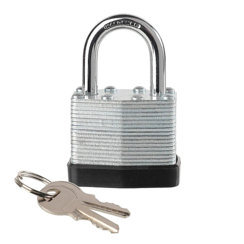 Keyed Alike Laminated Steel Padlocks Pack Of 10 With Short Shackle Hardened Steel Lock Body Brass Cylinders 4 Pin Heavy Duty Security