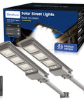 500W Solar Street Lights Outdoor 20000 Lumens LED Solar Parking Lot Lights Dusk To Dawn Sensor With Remote Control