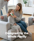 Infrared Ear Thermometer For Adults And Kids With Quick 1 Second Readings Backlit Display And 3 Color Fever Alarm Includes Storage Case For Safe Accurate Home Temperature Checks, family using ear thermometer