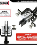 Heavy Duty 180 Degree Tubing Bender For HVAC Plumbing And Auto Projects Fits 1/4, 5/16, And 3/8 Inch Tubing