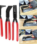3 Piece Sheet Metal Bending Pliers Set With Straight 45 Degree And 90 Degree Jaws For Bending Edges In Vehicles HVAC Roofs Windows And Doors Heavy Duty Pro Grade Hand Seamers For Auto Body Fabrication 40mm Jaw Width