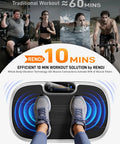 People exercising alongside a Vibration Plate Exercise Machine For Home Gym Full Body Workout With Loop Bands 330 Lbs Capacity