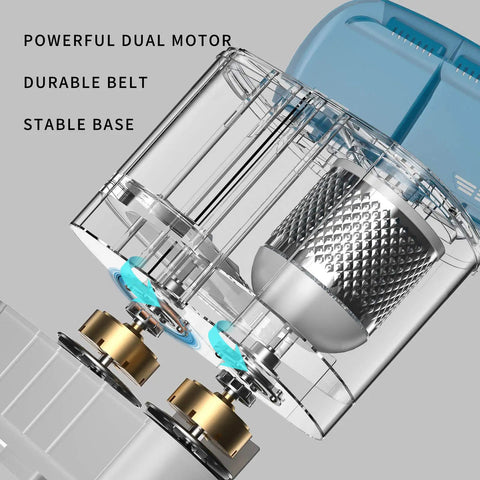 Close-up of Compact Portable Washing Machine Mini Washer And Spin Dryer Combo 14 Lbs showing powerful dual motor and stable base.