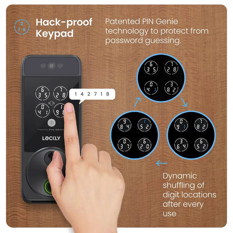 Heavy Duty Biometric Smart Deadbolt With Lightning Fast Facial Recognition And Snappy Fingerprint Unlock For Totally Hassle Free Keyless Entry Security On Your Main Door