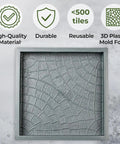 Square DIY Concrete Molding Set for Walkways and Patios showing reusable cobblestone mold form for stone stepping stones