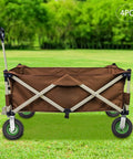 Heavy Duty Pneumatic Caster Wheels Set Of Four Includes Two Swivel And Two Rigid Fixed Air Tires Built Rock Solid With Thick Rubber Treads for a cart on grass.