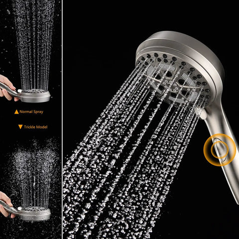 Dual Shower System With Handheld And Rain Head, High Pressure 2 In 1 Shower Kit, showcasing handheld spray modes