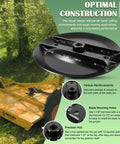 Heavy Duty Reinforced Stump Jumper For 4 5 And 6 Foot Rotary Cutters With 40 HP Gearboxes Black Compatible With HawkLine and Behlen Country