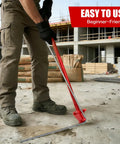 Essential Manual Rebar Bender Tool With Anti Slip Design For Heavy Duty Steel Bending and Construction Projects in action on site.