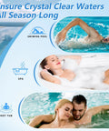 Easily Monitor Salt Levels pH Chlorine And Hardness With Zero Fuss Using These Top Shelf 150 Count Nine In One Pool Test Strips To Keep Your Backyard Oasis Swim Ready. Swimming pool, spa, hot tub, relaxing water activities.