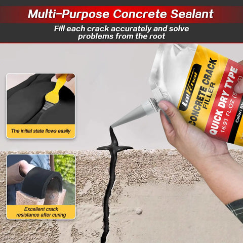 Kick Cracks To The Curb With Hardened Asphalt Crack Sealant Self Leveling Concrete Filler Waterproof Driveway Patch Repair Patio Walkway Joint Sealer Five Pound Pack, filling asphalt crack with sealing compound.