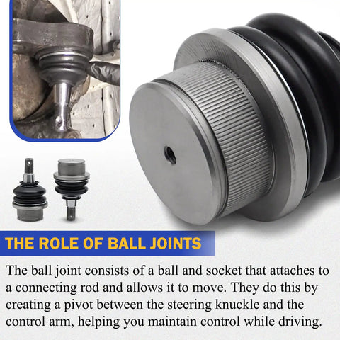 Zinc Nickel Alloy Front Upper And Lower Ball Joints Kit For Chevy Silverado 1500 Suburban 1500 Tahoe Avalanche Express 1500 Escalade 4WD AWD OE Replacement K6540 K6541, front pair