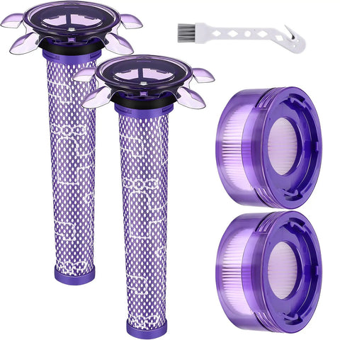 Upgraded V8 Vacuum Filter Compatible With V8 V7 New Version SV25 SV37 And Cordless Mattress Vacuum Cleaners shown in a set