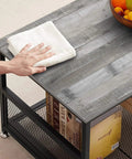 Hand cleaning table with distressed wood peel and stick wallpaper roll 17.71 inch by 472 inch self adhesive shiplap wood grain.