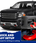 Chevy Colorado Trailboss Tow Hook Covers and GMC Canyon Silicone Rubber Upgrade Slick Plug and Play Durable Weatherproof Caps
