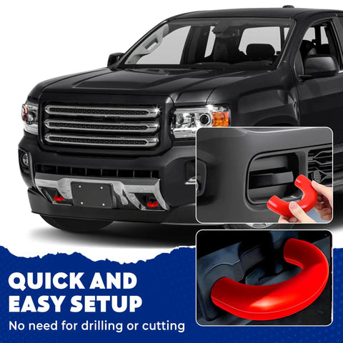 Chevy Colorado Trailboss Tow Hook Covers and GMC Canyon Silicone Rubber Upgrade Slick Plug and Play Durable Weatherproof Caps