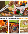 26-Piece Grilling Tools Set For Men And Dads, Fathers Day Gift Ready, Heavy Duty Stainless Steel BBQ Utensils Kit With Apron