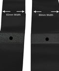 Two Pack 26 Inch Rim Strips With 80mm Wide 0.6mm Thick Fat Tire Liner Nylon Inner Tube Cushion Protector Anti Puncture For Bikes Black