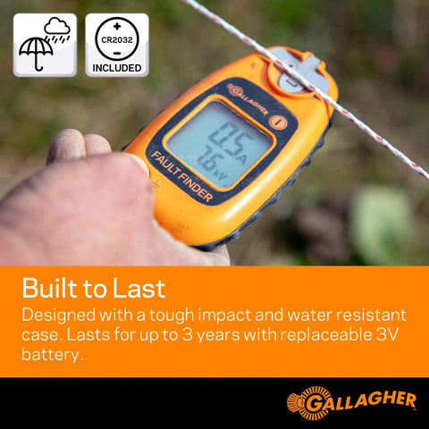 Pro Grade Fence Volt And Current Meter With Digital Display And Directional Arrows, Quick Fault Finder For Electric Fencing in use