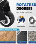 Heavy Duty Portable Welding Table Rock Solid Shop Workstation With Hella Stable Casters 4000 Lbs Load Capacity casters for smooth all-terrain movement